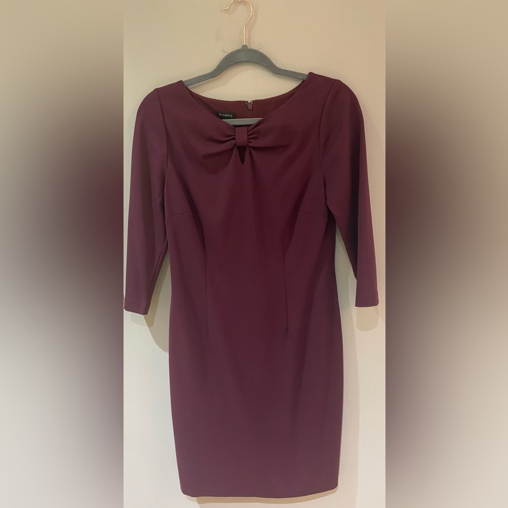Talbots Dress With Bow Detail